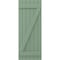 Ekena Millwork Americraft 6-Board (2 Batten) Wood Joined Board-n-Batten Shutters w/ Z-Bar, ARW102BB621X77TGH, PR ARW102BB621X77TGH - alternate 8